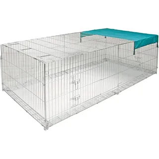 Kerbl Freilaufgehege mit Ausbruchsperre 230 x 115 x 70 cm verzinkt