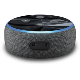2x Design Aufkleber kompatibel mit Alexa Echo Dot Gen.3 R137-02 Polygon Schwarz