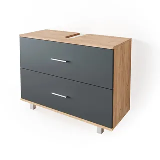 Vicco Ilias 80 x 60,8 x 33 cm Eiche Anthrazit 