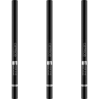 Catrice Inside Eye Khol Kajal, schwarz, Kajalstift Nr. 010 Black Is The New Black, 3er Pack (3 x 0,3g), Kohle, Make up
