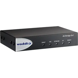Vaddio AV Bridge 2x1 - Streaming Video/Audio Encoder / Switcher (999-8250-001)