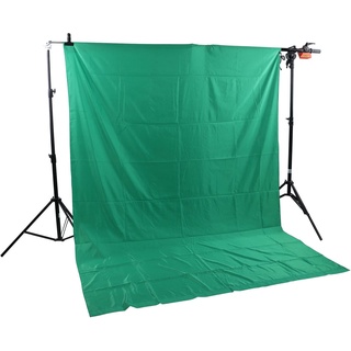 Zunate Green Screen Hintergrund für Fotografie, Tragbarer Weicher Grüner Chromakey-Fotohintergrund für Foto-Video-Studio(1x2m)