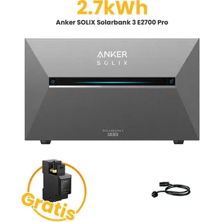 Anker SOLIX Solarbank 3 E2700 Pro Speicher für Balkonkraftwerke