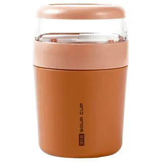 ROY Müslibox Müslibecher To-Go, Doppelwandiger Joghurtbecher, Frühstücksbecher für Kinder, Auslaufsicher, Tragbar, (500ml Isolierter Edelstahlbecher - Soup Cup, Ideal für Müsli), Joghurt, und Snacks