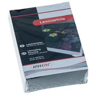 None Büroring Laminierfolie 65x95mm 125mic für Visitenkarte