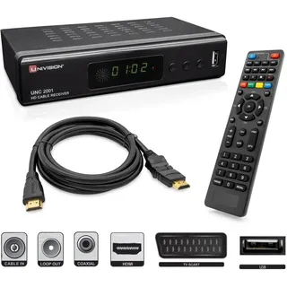 HD DVB-C Kabel Receiver Aufnahme & TimeShift HDMI SCART digitaler Kabelreceiver