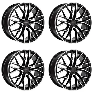 CARMANI 20 Ludwig 6,5 x 16 5 x 100 ET38 Schwarz Poliert