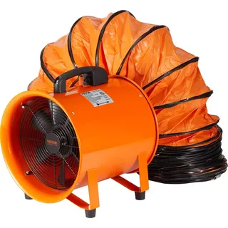 Vevor Bauventilator 145W Axiallüfter mit 5 m Schlauch