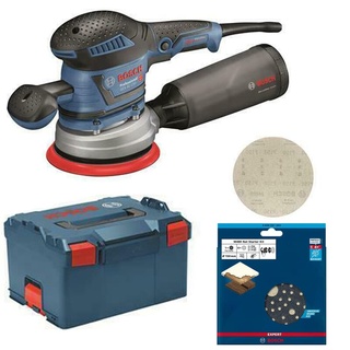 Bosch Exzenterschleifer GEX 40-150 inkl. L-Boxx 150mm + M480 Starter Set 7tlg