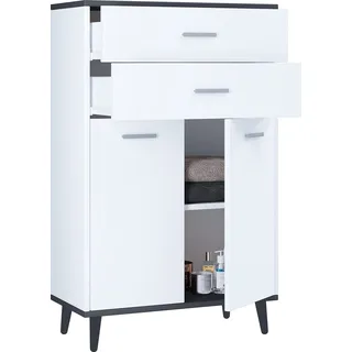 VCM Badmöbel Midischrank Badschrank Badezimmer Kommode Highboard Schublade Landos