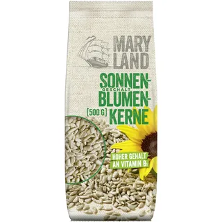 Maryland Sonnenblumenkerne 500g Vorratspackung – Sonnenblumenkerne naturbelassen, vegan, frei von künstlichen Aromen, ohne Zusatzstoffe – Im Großbeutel genießen (1 x 500g)