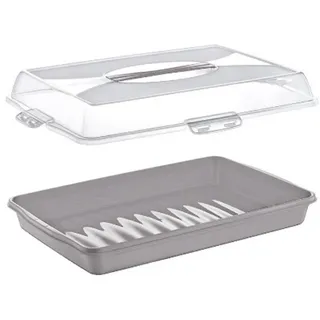 Michelino Kuchentransportbox Torten- und Kuchenbehälter mit Tragegriff – 48 x 34 x 10 cm, (1-tlg)