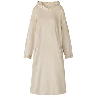 vidaXL Unisex-Bademantel Decken-Hoodie Beige M Flanell, Flanell beige|weiß