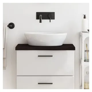 vidaXL Waschtischplatte, Dunkelgrau 60x30x4 cm Massivholz Behandelt