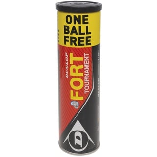 Dunlop Tennisbälle Fort Tournament 3 + 1, Gelb, One Size, 000035065