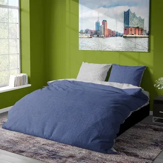 Traumschlaf Melange Biber Bettwäsche Kissenbezug einzeln 80x80 cm