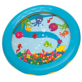 Halilit Children's Ocean Drum. Bead Sea Sound Wave Musical Instrument. BPA Free. Robust Kids Sensory Percussion Toy for Toddlers. Age 12 months +