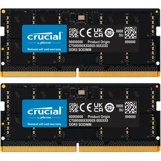 Crucial DDR5-5600 64GB Kit (2x32GB) SO-DIMM CL46 CT2K32G56C46S5