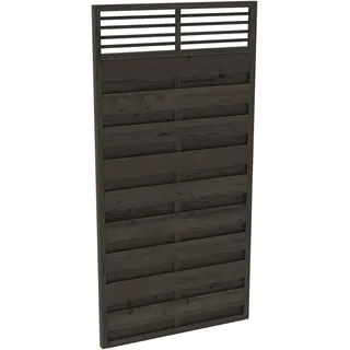 Andrewex Sichtschutzzaun Wien 180 x 90 cm Kiefer grau