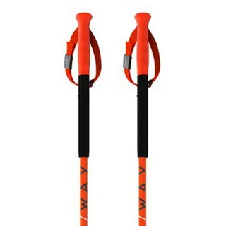 One Way Sport FR Carbon Vario Pro Skistöcke (Größe 110-145 cm, orange)