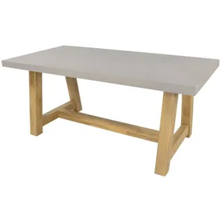Lesli Living Gartentisch Lesli Living Gartentisch Diningtisch "Judy" Polystone Betonoptik 180x9