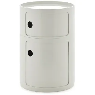 Kartell - New Big Componibili 2 Container, H 61,5 cm, weiß