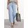 Damen Gr 33 loose fit 7/8-Länge 5-Pocket-Jeans mit Stretch