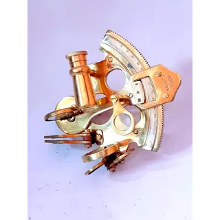 Rose London Nautischer Sextant aus massivem Messing, mit Navigation