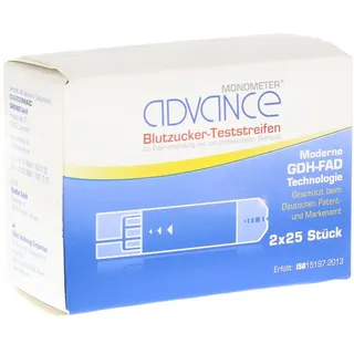 MEDICO-LAB GmbH ADVANCE Monometer Blutzucker-Teststreifen GDH 2x25 st