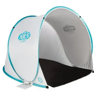 Nils CAMP Strandzelt NC3173 – Pop-Up Zelt mit UV-Schutz und Tragetasche Weiß