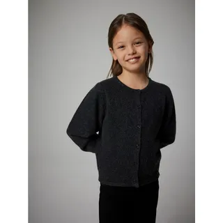 NAME IT Strickjacke in Dark Grey Melange | Gr.: 122/128