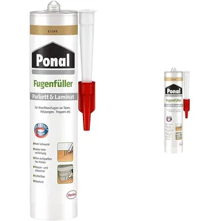 Ponal Parkett & Laminat Fugenfüller Eiche, elastische Fugenmasse & Parkett & Laminat Fugenfüller Buche, elastische Fugenmasse