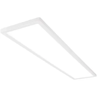 Briloner - LED Deckenlampe 98cm mit indirektem Licht, flach, neutralweißes Licht, Lampe, Deckenleuchte, Wohnzimmerlampe, LED Panel, Küchenlampe, Deckenbeleuchtung, 98x20x3 cm,