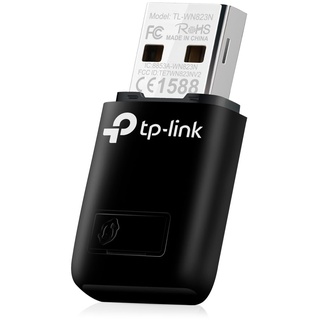 TP-Link TL-WN823N WLAN USB Stick (300Mbit/s 2,4 GHz, Mini Größe Adapter, WPS Taste für einfache Installation, kompatibel zu Windows 11/10/8.1/8/7/XP, Mac OS 10.15 und früher, Linux) schwarz