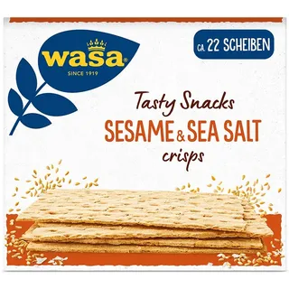 Wasa Knäckebrot Tasty Snacks Crisp, Sesame und Sea Salt, 190g