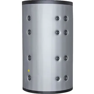 Pufferspeicher PF 300, ohne Wärmetauscher, Inhalt 289 Liter, Farbe silber