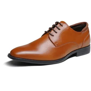 Bruno Marc Herren Anzugschuhe Derby Schnürschuhe Business Schuhe Formale Moderne Klassische,Size 46,Braun 1 - 46 EU