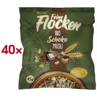 Hellma Bio Schoko Müsli 40x 45,0 g, 40 St.
