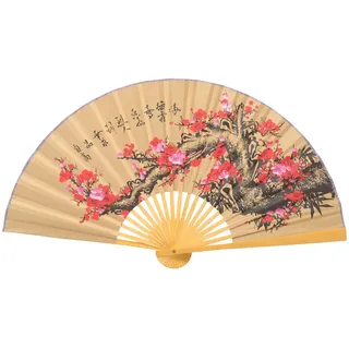 STOBAZA 50X90cm Großer Faltfächer Faltbar Wandfächer Riesenfächer Wandkunst Feng-Shui-Ornament Chinesischer Japanischer für Geburttag, Party, Wedding, Wand Deko