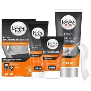 Veet Enthaarung Intim (100ml) Pflegebalsam (50ml) + Haarentfernungscreme 200ml