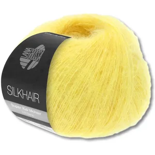 Frida's Wollhaus Lana Grossa 25 g Silkhair Mohair Superkid Seide Wolle Häkeln Stricken 43 Farben (158 | Gelb)