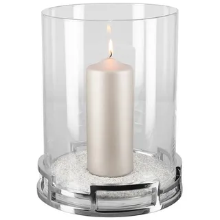 Fink Windlicht HOMMAGE Edelstahl Silber