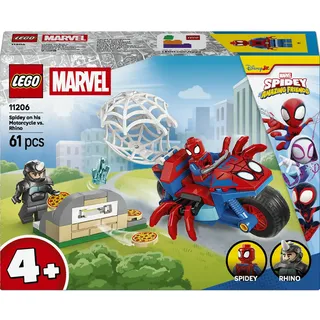 LEGO Marvel Spidey auf Motorrad vs. Rhino 11206
