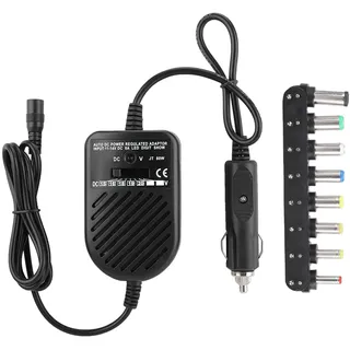 Auto Laptop Ladegerät Adapter, 80W DC Auto Ladegerät 15V 16V 18V 19V 20V 22V 24V DC Netzteil Adapter für Laptop Notebook