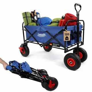 Lemodo Bollerwagen faltbar blau