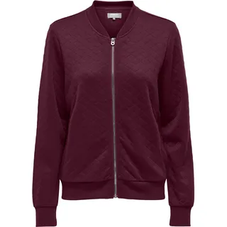 Only Sweatjacke "ONLJOYCE L/S BOMBER SWT NOOS", Damen, Gr. XS, fig, Sweatware;Steppware, Obermaterial: 100% Polyester, regular fit hüftlang, Rundhals, Rippbündchen, Sweatjacken Sweatjacke, Polyester, regular fit
