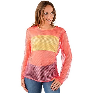 Netzshirt, neonpink