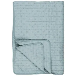 ib laursen Quilt blau m/Kreuzstichen, B: 130 L: 180