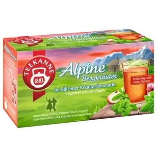 Teekanne Alpine Bergkräuter Tee Teebeutel 18 x 2 g