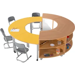 Tisch 1/8 Kreis, Innendurchmesser: 120 cm